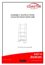 Preview for 1 page of Coaster 805713 Assembly Instructions Manual