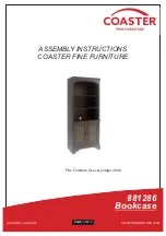 Coaster 881286 Assembly Instructions Manual preview