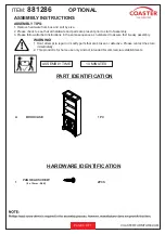 Preview for 6 page of Coaster 881286 Assembly Instructions Manual