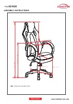 Предварительный просмотр 4 страницы Coaster 881426 Assembly Instructions