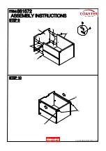 Preview for 10 page of Coaster 881572 Assembly Instructions Manual