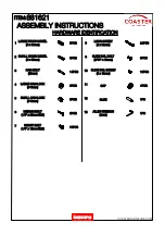 Предварительный просмотр 5 страницы Coaster 881621 Assembly Instructions Manual