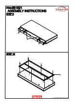 Предварительный просмотр 10 страницы Coaster 881621 Assembly Instructions Manual