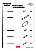 Preview for 3 page of Coaster 882116 Assembly Instructions Manual