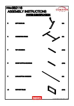 Preview for 5 page of Coaster 882116 Assembly Instructions Manual