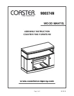 Preview for 1 page of Coaster 900374N Assembly Instruction Manual