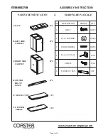 Preview for 3 page of Coaster 900374N Assembly Instruction Manual