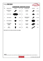 Preview for 3 page of Coaster 900604 Assembly Instructions Manual