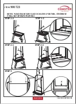 Preview for 3 page of Coaster 900723 Assembly Instructions Manual