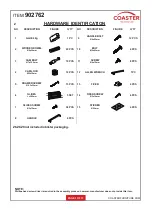 Preview for 3 page of Coaster 902762 Assembly Instructions Manual