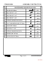 Preview for 3 page of Coaster 903824 Assembly Instruction Manual