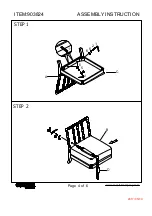 Preview for 4 page of Coaster 903824 Assembly Instruction Manual