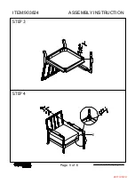 Preview for 5 page of Coaster 903824 Assembly Instruction Manual