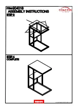 Preview for 5 page of Coaster 904018 Assembly Instructions Manual