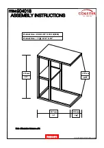 Preview for 6 page of Coaster 904018 Assembly Instructions Manual