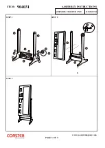 Preview for 3 page of Coaster 904031 Assembly Instructions