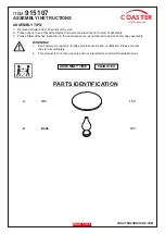 Preview for 2 page of Coaster 915107 Assembly Instructions