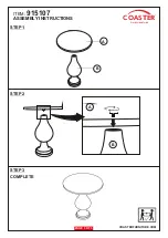 Preview for 3 page of Coaster 915107 Assembly Instructions