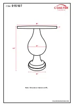 Preview for 4 page of Coaster 915107 Assembly Instructions