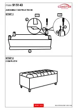 Preview for 3 page of Coaster 915143 Assembly Instructions