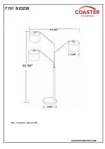 Предварительный просмотр 4 страницы Coaster 923238 Assembly Instructions