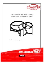 Coaster 930251 Assembly Instructions Manual предпросмотр