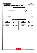 Предварительный просмотр 3 страницы Coaster 930251 Assembly Instructions Manual
