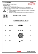 Preview for 2 page of Coaster 935882 Assembly Instructions