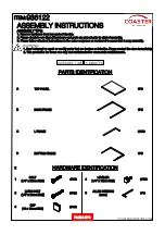 Preview for 2 page of Coaster 936122 Assembly Instructions