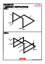 Preview for 3 page of Coaster 936122 Assembly Instructions