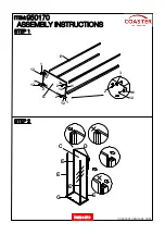 Preview for 4 page of Coaster 950170 Assembly Instructions Manual