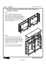 Preview for 4 page of Coaster 950306 Aassembly Instructions