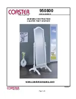 Preview for 1 page of Coaster 950800 Assembly Instruction