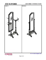 Preview for 4 page of Coaster 950800 Assembly Instruction