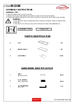 Предварительный просмотр 2 страницы Coaster 953388 Assembly Instructions