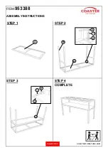 Предварительный просмотр 3 страницы Coaster 953388 Assembly Instructions