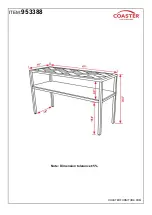 Предварительный просмотр 4 страницы Coaster 953388 Assembly Instructions