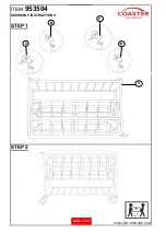 Preview for 3 page of Coaster 953504 Assembly Instructions