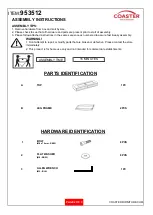 Preview for 2 page of Coaster 953512 Assembly Instructions