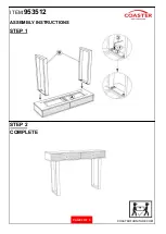 Preview for 3 page of Coaster 953512 Assembly Instructions