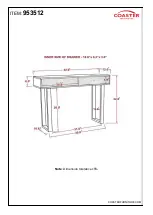 Preview for 4 page of Coaster 953512 Assembly Instructions