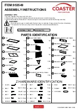 Preview for 2 page of Coaster 953549 Assembly Instructions Manual