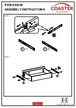 Preview for 4 page of Coaster 953549 Assembly Instructions Manual