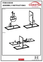 Preview for 5 page of Coaster 953549 Assembly Instructions Manual