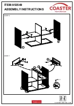 Preview for 6 page of Coaster 953549 Assembly Instructions Manual