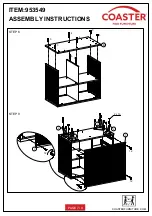 Preview for 7 page of Coaster 953549 Assembly Instructions Manual