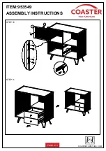 Preview for 8 page of Coaster 953549 Assembly Instructions Manual