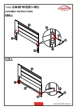 Preview for 4 page of Coaster Azalia 224281KE Assembly Instructions Manual