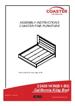 Coaster Azalia 224281KW Assembly Instructions Manual preview