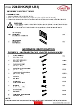 Preview for 3 page of Coaster Azalia 224281KW Assembly Instructions Manual